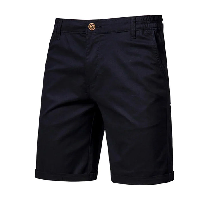 Men's Wyatt smart casual chino shorts in classic beige, ideal for effortless summer style.