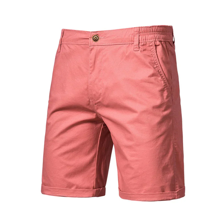 Man wearing Wyatt versatile smart casual shorts, perfect for everyday summer fashion & comfort.