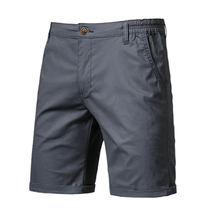Side profile of Wyatt men's relaxed fit shorts, designed for ultimate comfort & smart casual summer style.