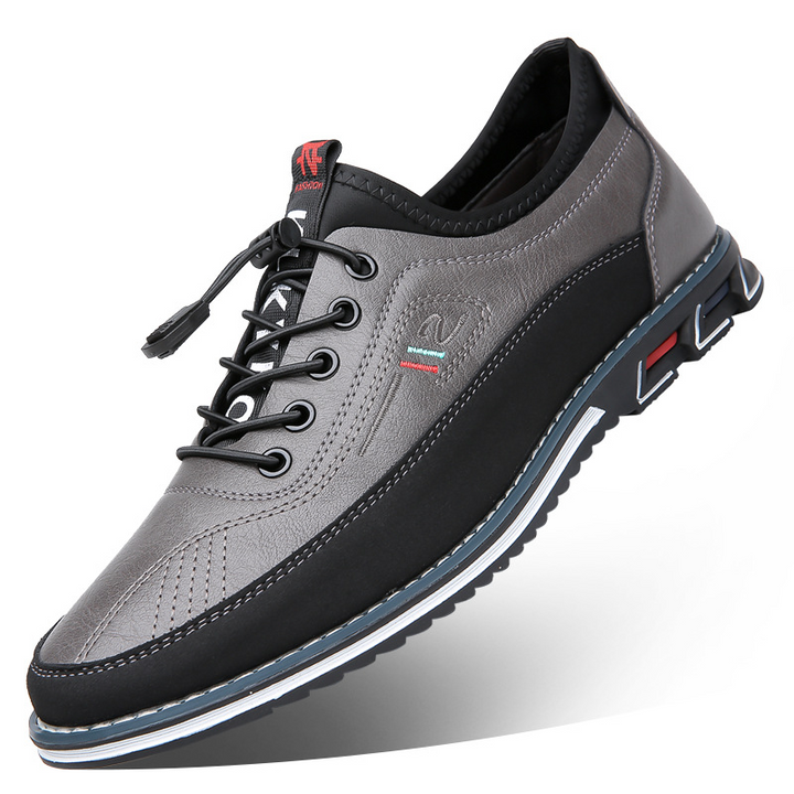 Comfortable mens everyday shoes: black barefoot lace-ups for natural movement & smart casual style.