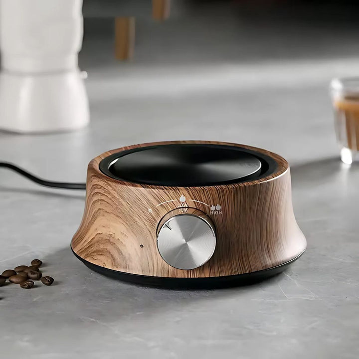 Mini electric hot plate with temperature control, ideal for compact kitchens & small spaces.