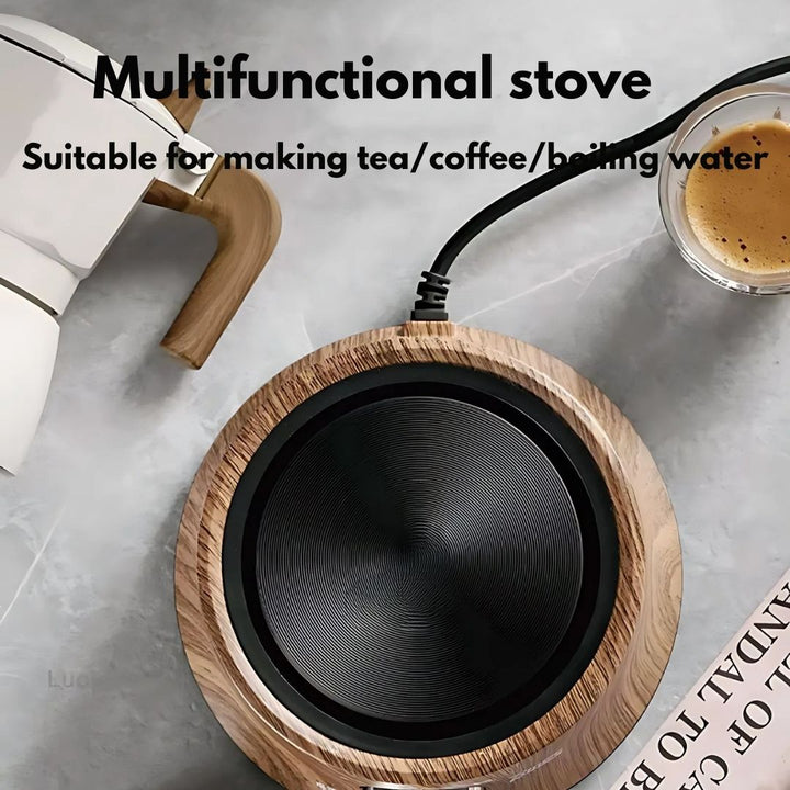 Sleek, compact electric hot plate with intuitive temperature settings for modern small kitchens.