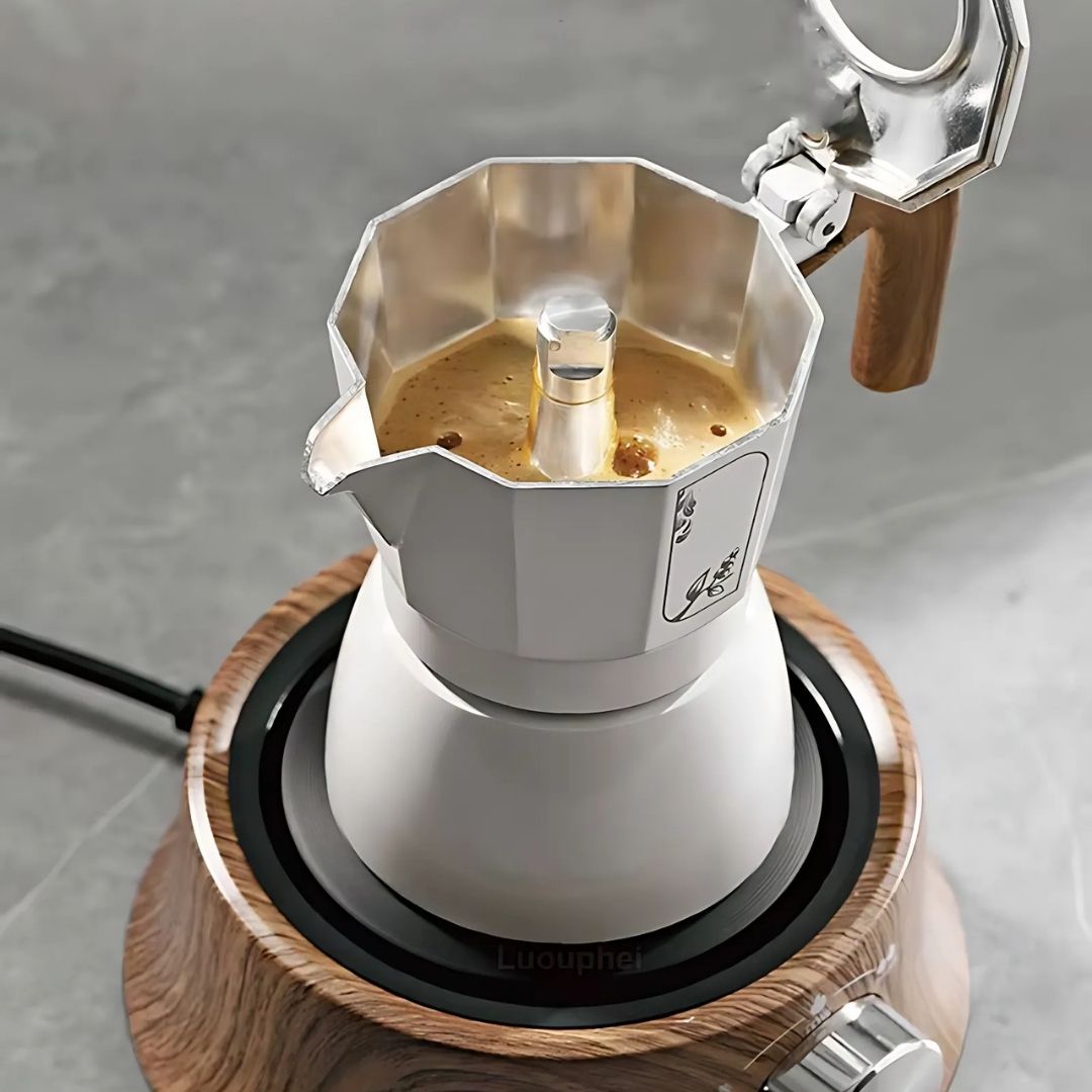 Space-saving mini electric stove, ideal kitchen appliance for small apartments or offices.