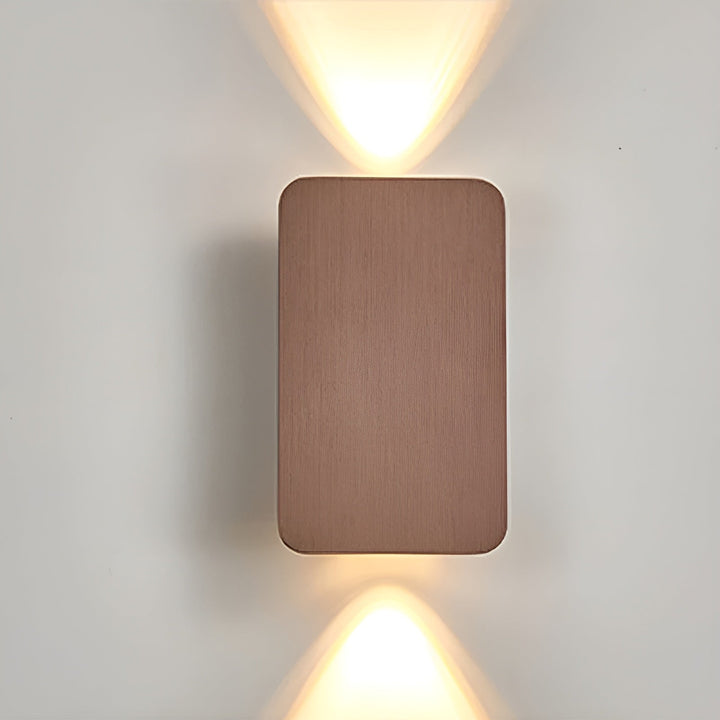 Modern minimalist LED hallway wall light. Energy-efficient aluminum fixture, great for accent lighting.
