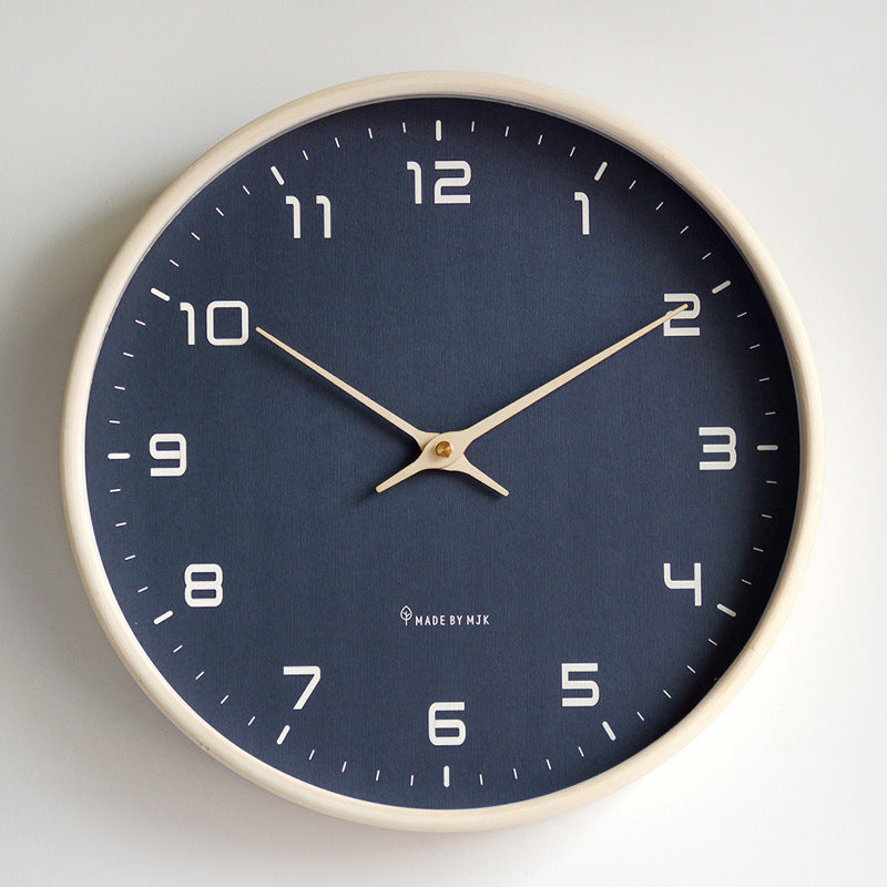 Stylish wooden frame wall clock, perfect for living room or bedroom