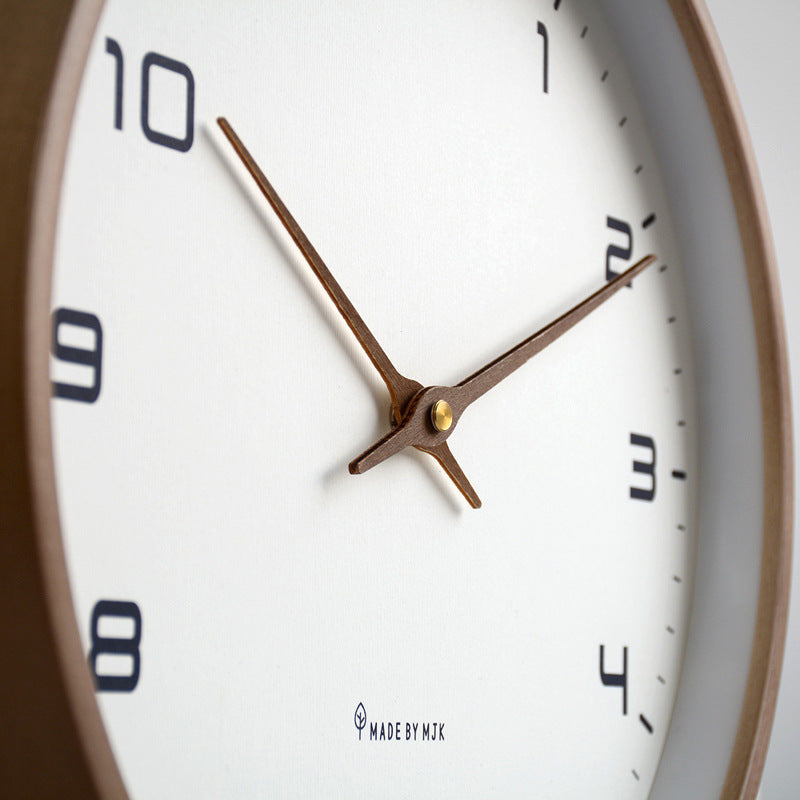 Modern minimalist decor: a sleek wooden wall clock for any room