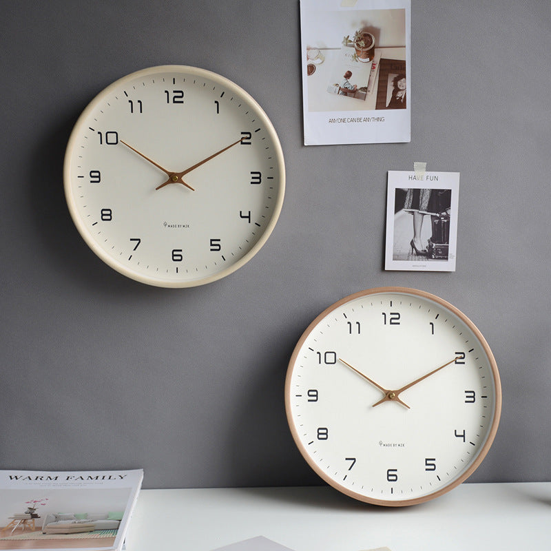 Elegant and minimalist wall clock, crafted with a beautiful wood frame
