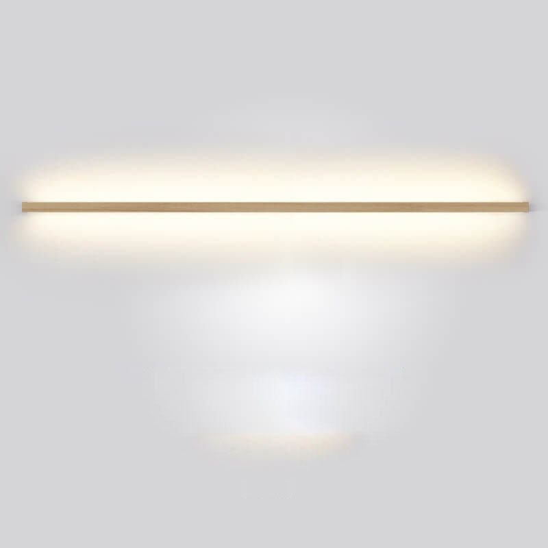 Contemporary ambient lighting solution: wooden wall lamp