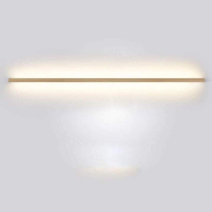 Contemporary ambient lighting solution: wooden wall lamp