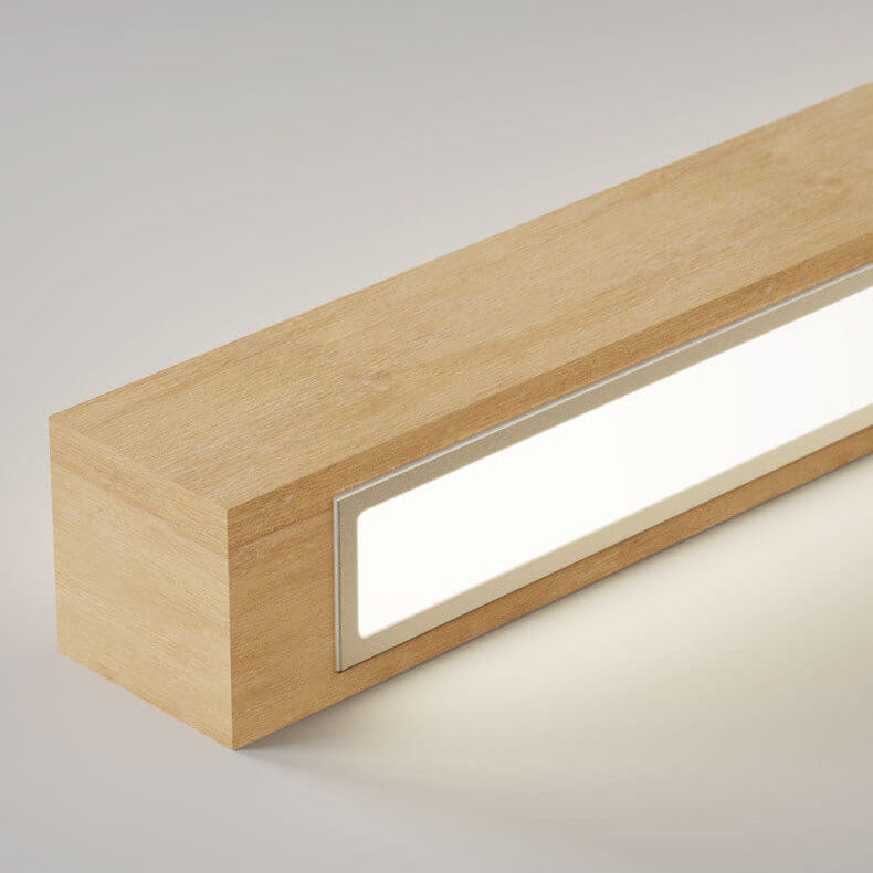 Sleek wooden wall light, perfect for minimalist decor