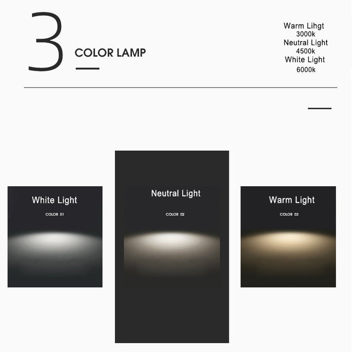 Atmospheric LED wall lamp made of solid wood