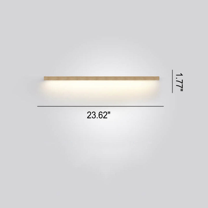 Contemporary wooden wall lamp for bedroom accent lighting