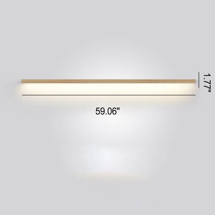 Versatile wooden wall lamp for living room or hallway