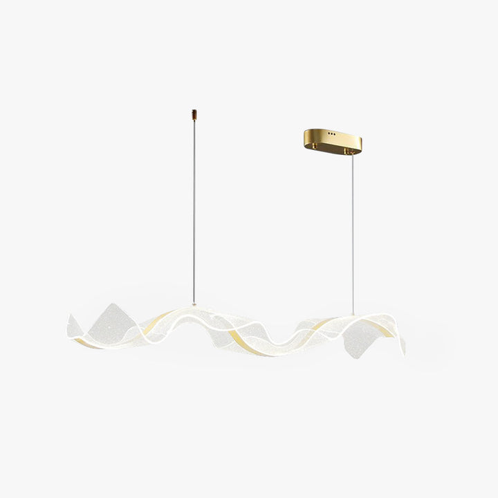 Modelo Wave Dimmable LED Pendant Light for modern homes, sleek wave design.