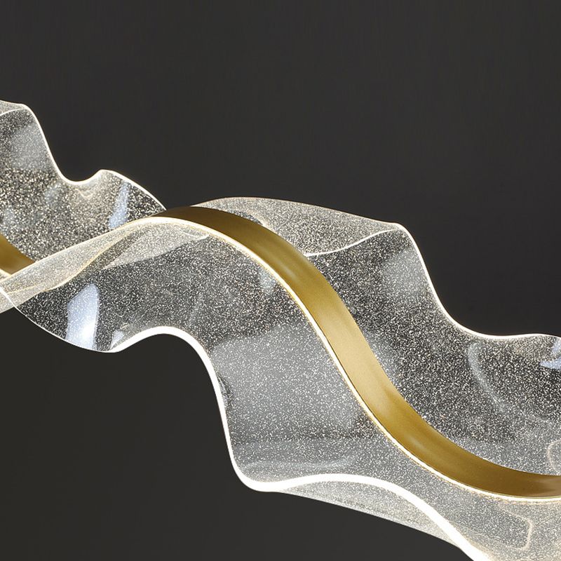 Modern home lighting: Modelo Wave dimmable LED pendant with unique wave design.