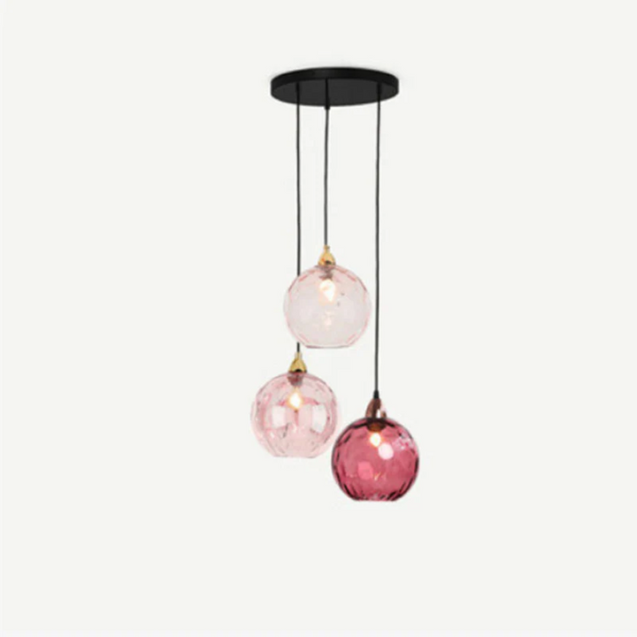 Modern 3-light cluster pendant lamp, elegant ceiling light with unique design for homes.