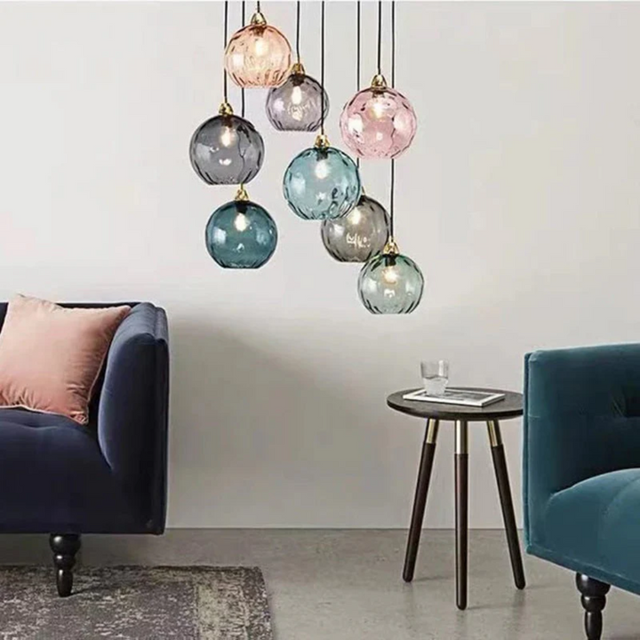 Modern 3-light LED cluster pendant lamp, offering stylish and adjustable indoor lighting.