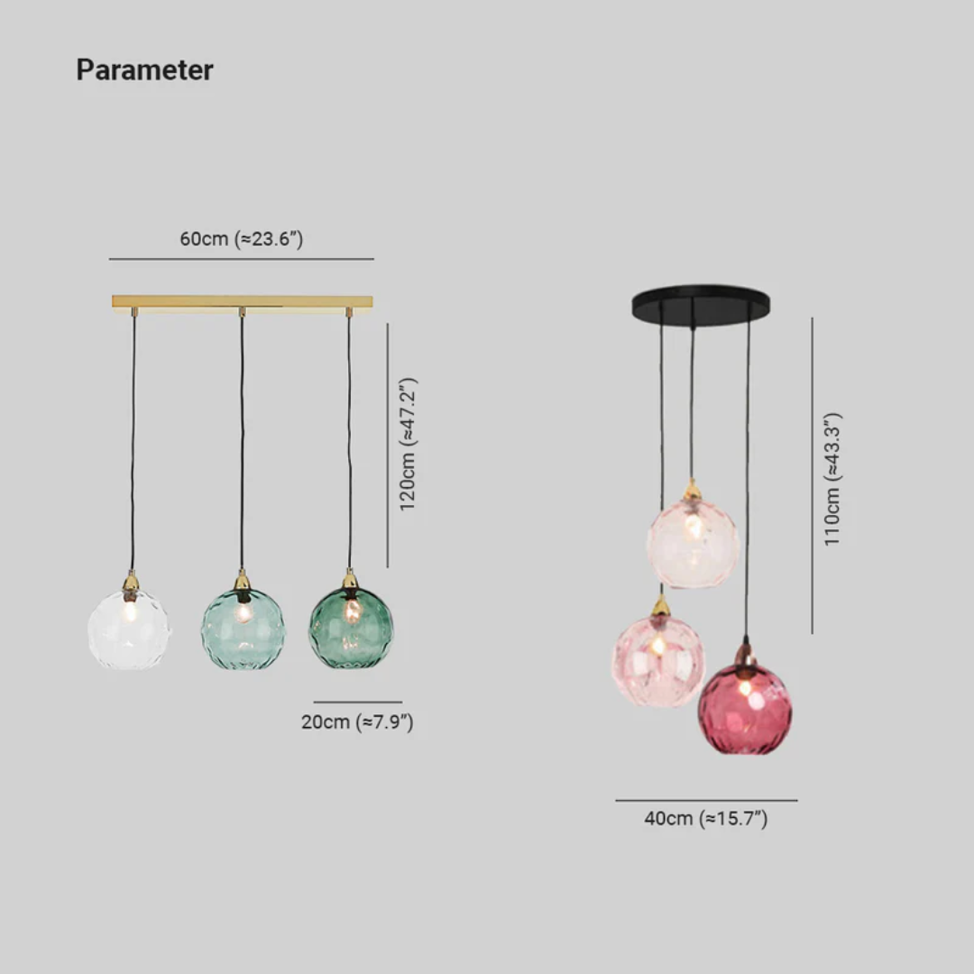 Modern cluster pendant lamp with 3 lights, unique design ceiling light for elegant living.