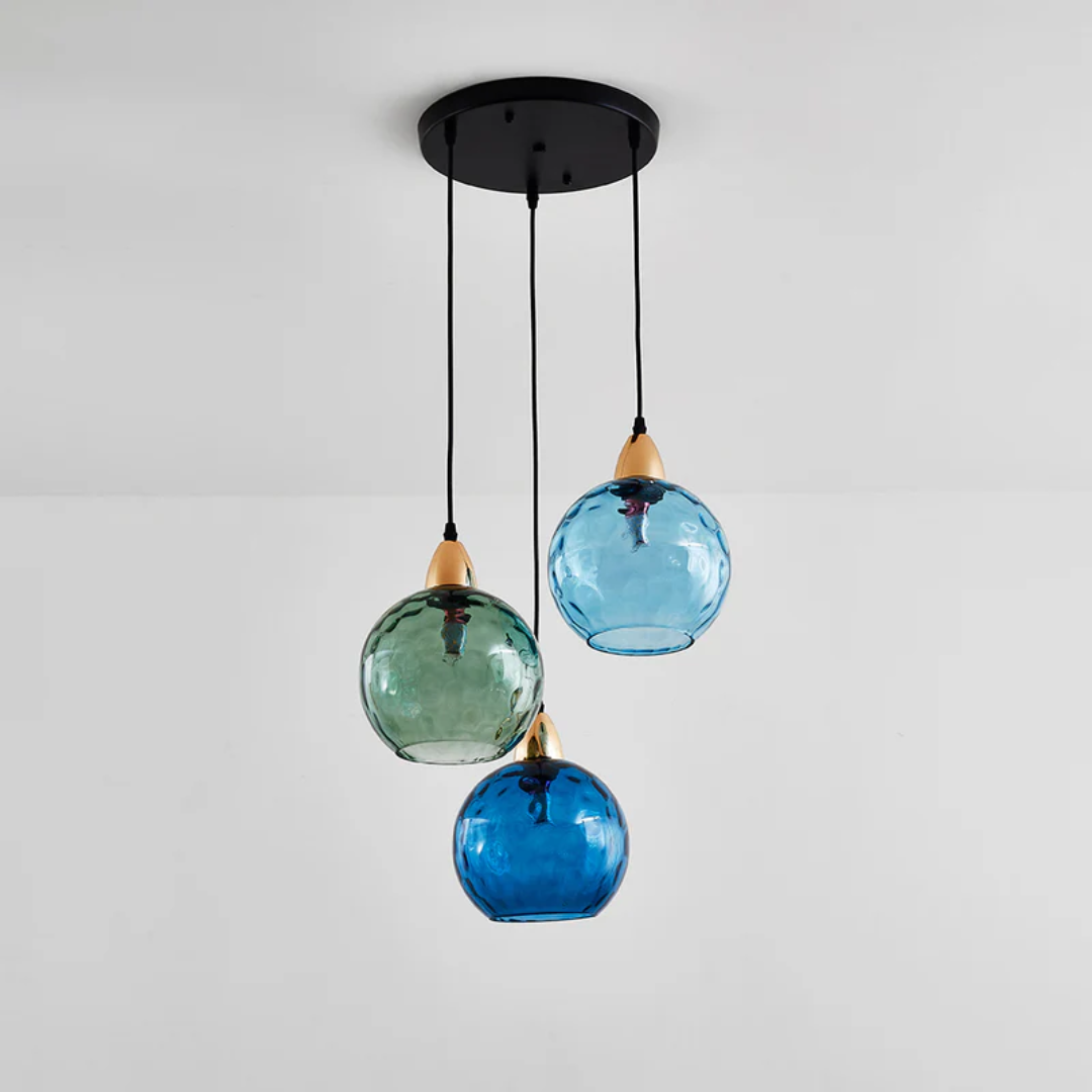 Modern adjustable 3-light cluster pendant lamp, elegant LED lighting for various home areas.