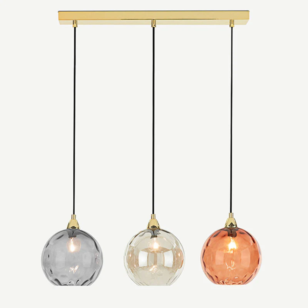 Contemporary 3-light cluster pendant lamp, unique design LED lighting for modern homes.