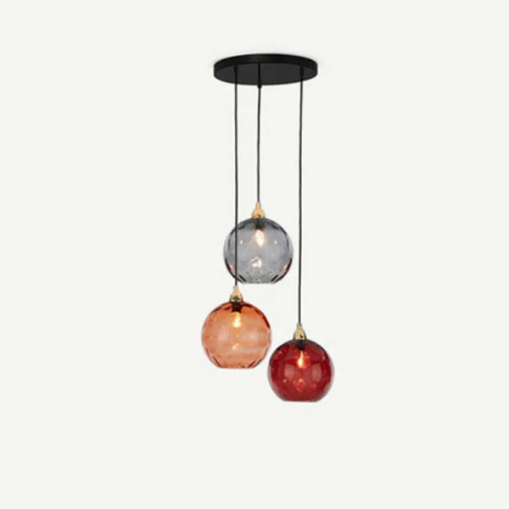 Modern 3-light cluster pendant lamp, an elegant and adjustable decorative indoor light.