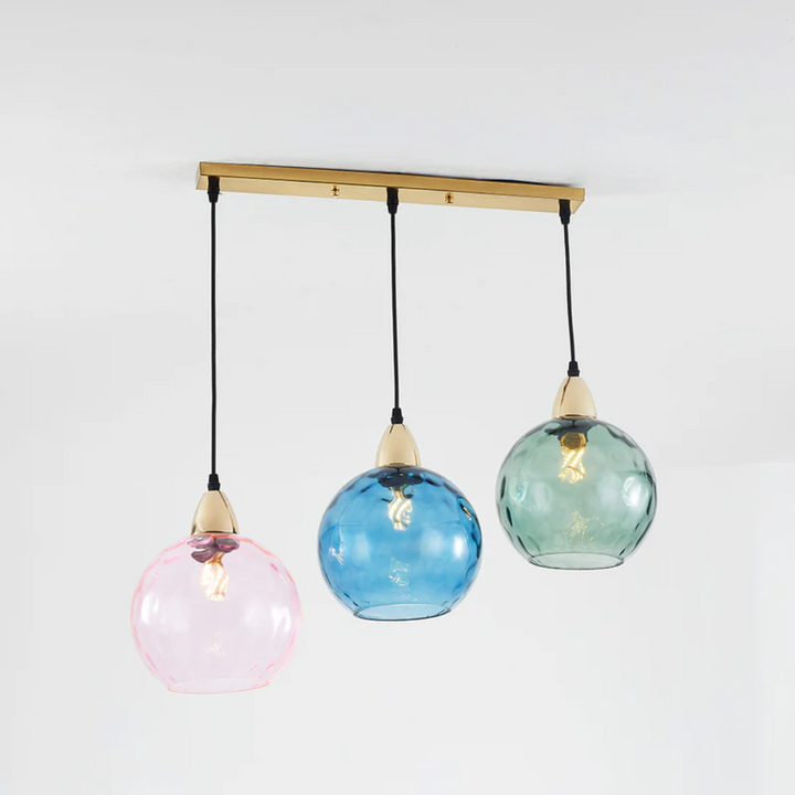 Unique design modern cluster pendant lamp with 3 lights, stylish LED ceiling light for bedrooms.