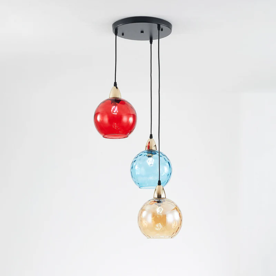 Adjustable modern 3-light cluster pendant lamp, versatile LED lighting for elegant spaces.