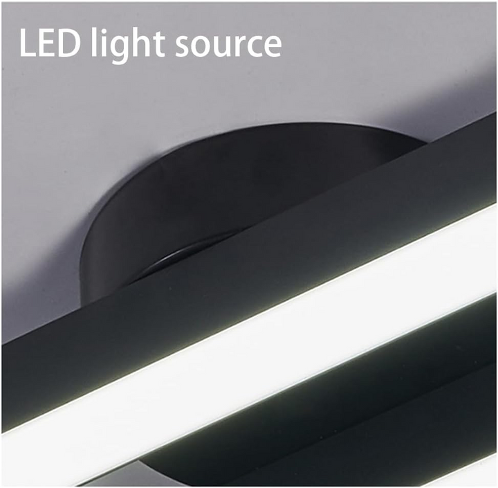 Stylish LED ceiling light, semi flush mount design, aluminum finish, for interior lighting.