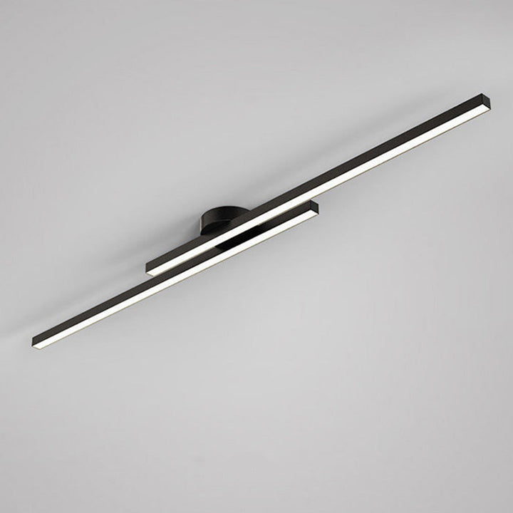 Energy-efficient aluminum semi flush LED ceiling light, a sleek bedroom lighting option.