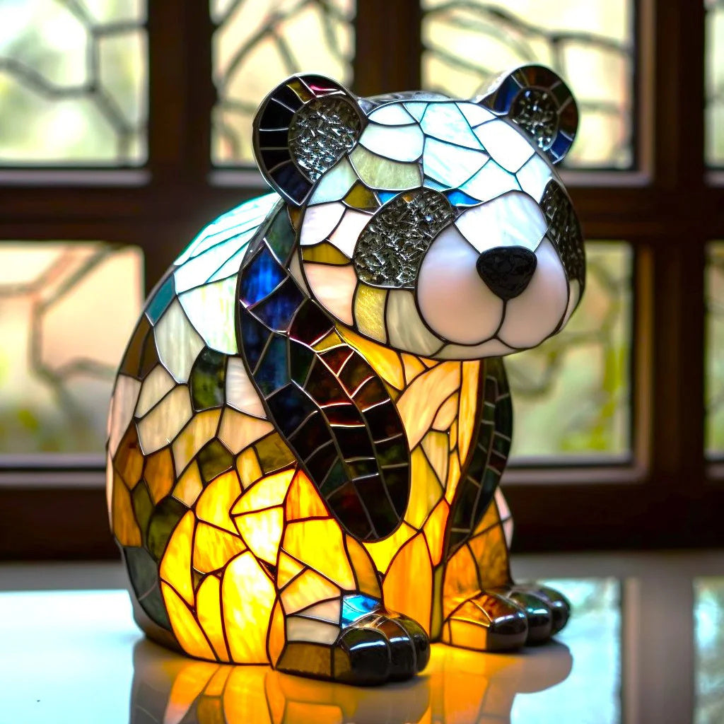 Sculptural animal table lamp, artistic and modern. Unique design, perfect as a fantasy light home accent.