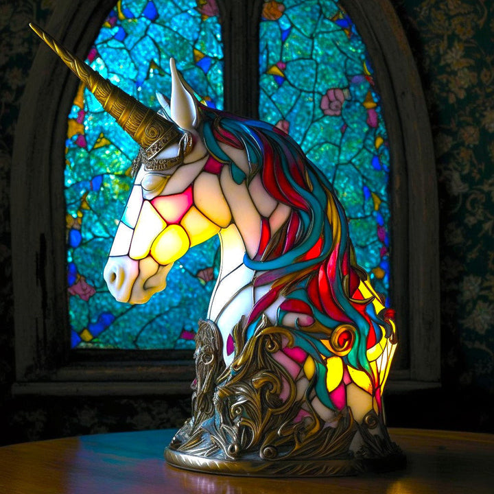 Fantasy light, modern sculptural table lamp. Artistic home decor, unique design, perfect as a desk lamp.