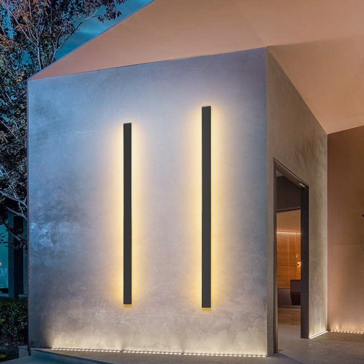 Beautiful backlit LED exterior light, upgrading your outdoor space with modern style.