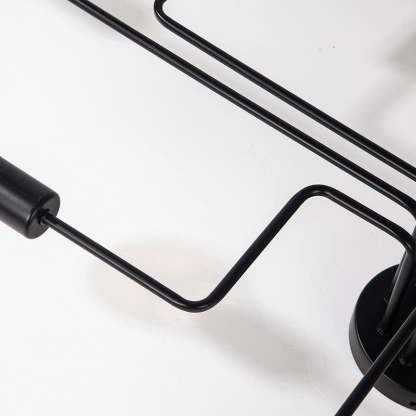 Chic black flush mount ceiling light, enhancing modern living spaces with bright LED lighting.