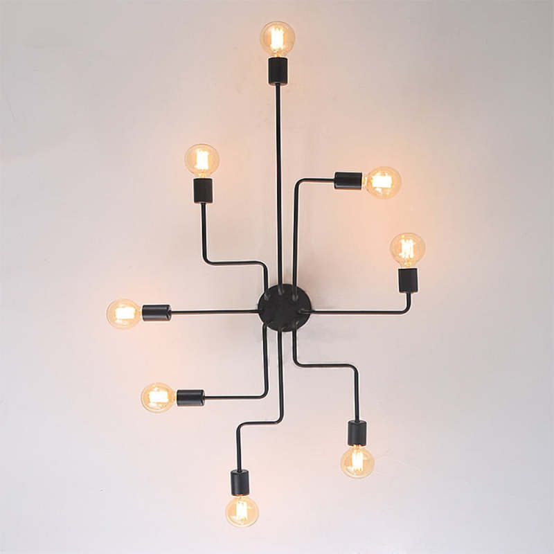 Decorative black flush mount LED ceiling fixture, suitable for various indoor lighting needs.