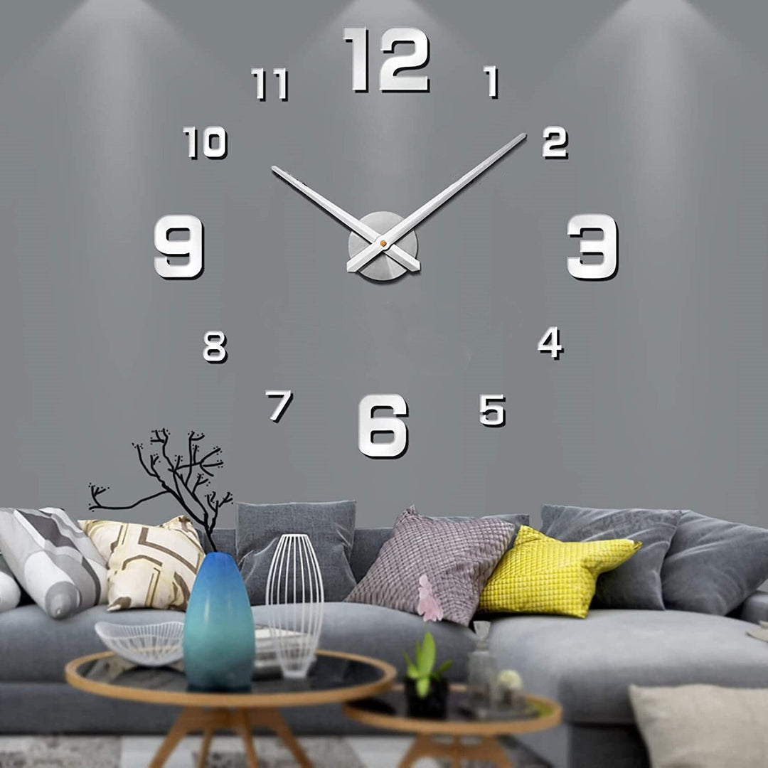 Sleek modern black decorative wall clock, a stylish home accent.