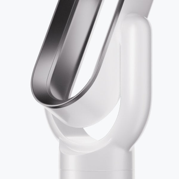 Bladeless tower fan provides powerful yet quiet air circulation; modern, safe & energy efficient design.
