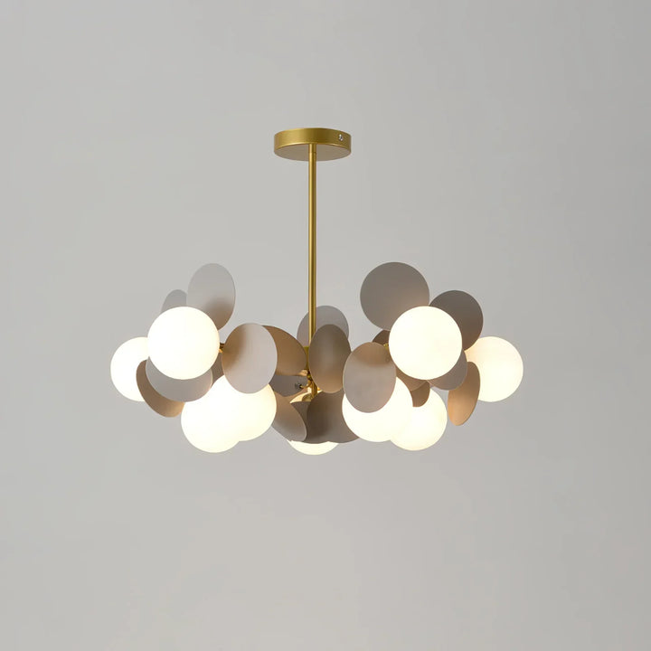 Modern branch chandelier with LED, elegant flush mount light for stylish bedroom.
