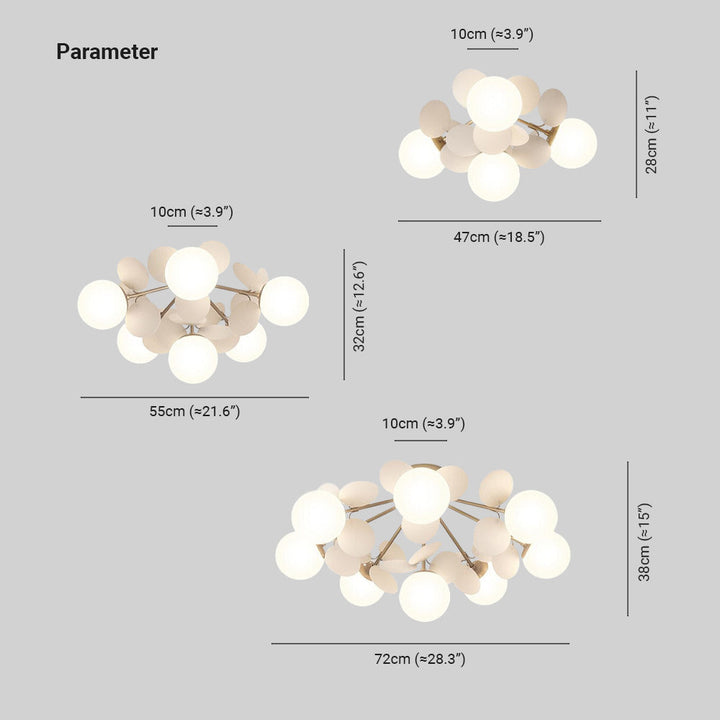Contemporary LED flush mount light, a unique branch chandelier for bedroom ambiance.