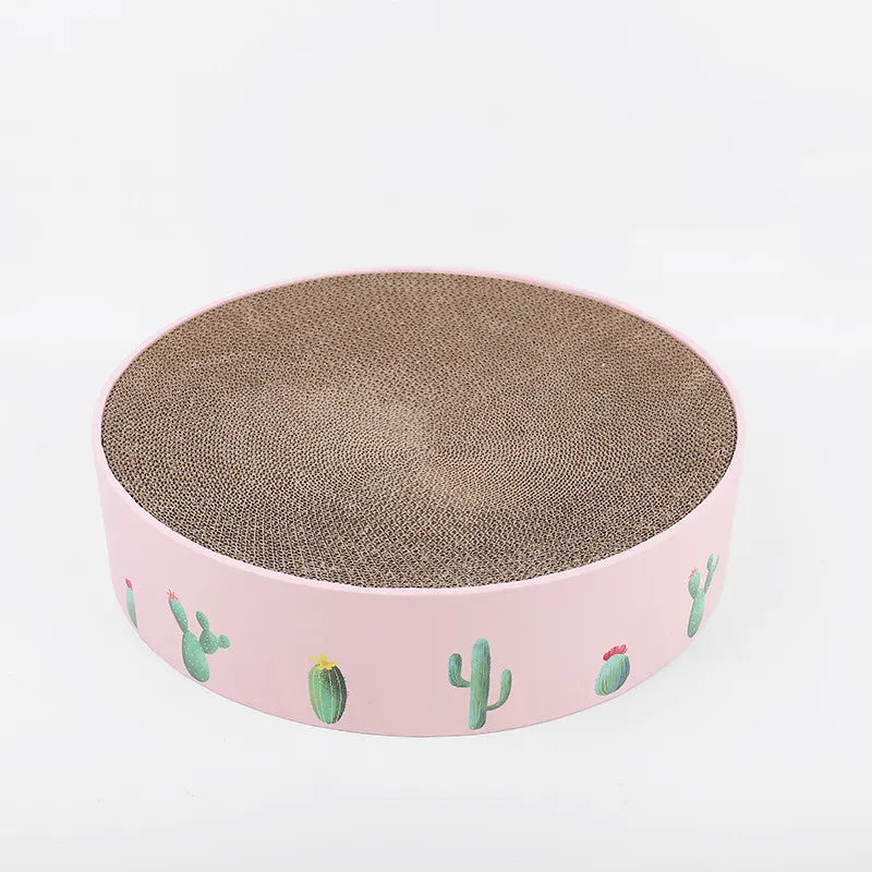 Modern cactus cat scratching board. A fun, interactive toy for cats & effective furniture protector.