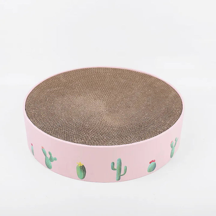 Modern cactus cat scratching board. A fun, interactive toy for cats & effective furniture protector.