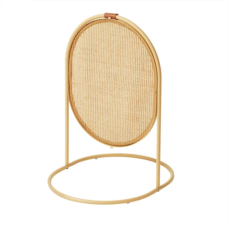 Multi-level cat scratching post & play toy. Provides essential claw care, exercise & feline fun for pets.