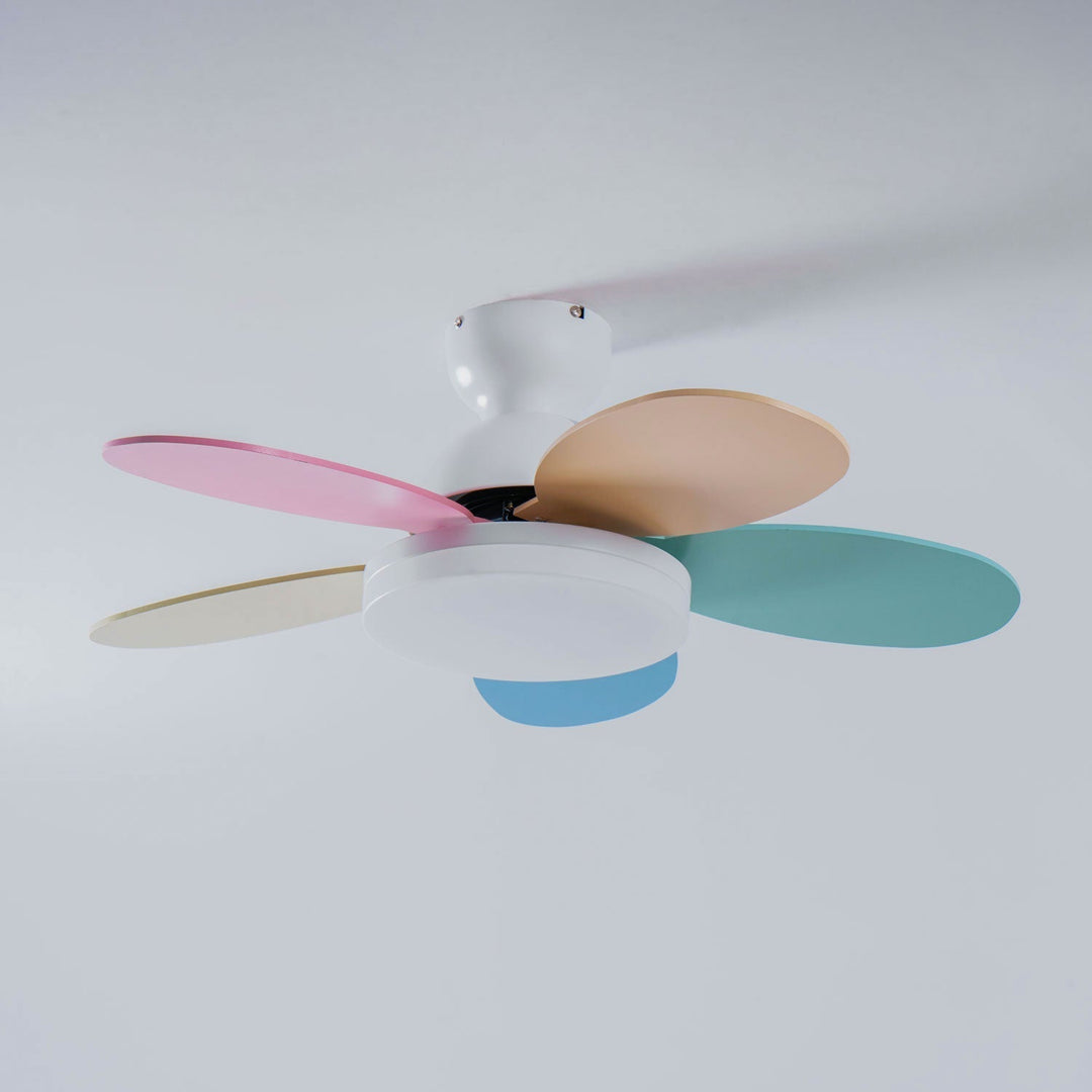 Home lighting modern ceiling fan with warm LED light, durable and chic.