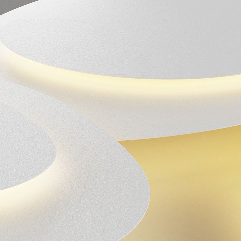 Versatile cloud-inspired LED flush mount light, perfect for various modern home interiors.