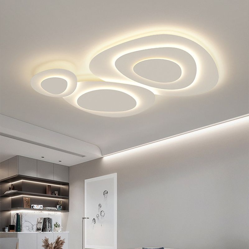 Unique cloud-shaped LED flush mount ceiling light for modern homes, stylish and bright.