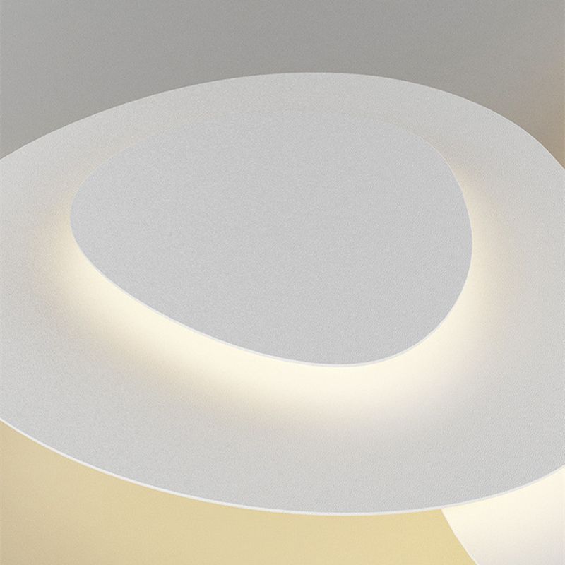 Dimmable white light cloud LED flush mount ceiling fixture, modern home essential lighting.