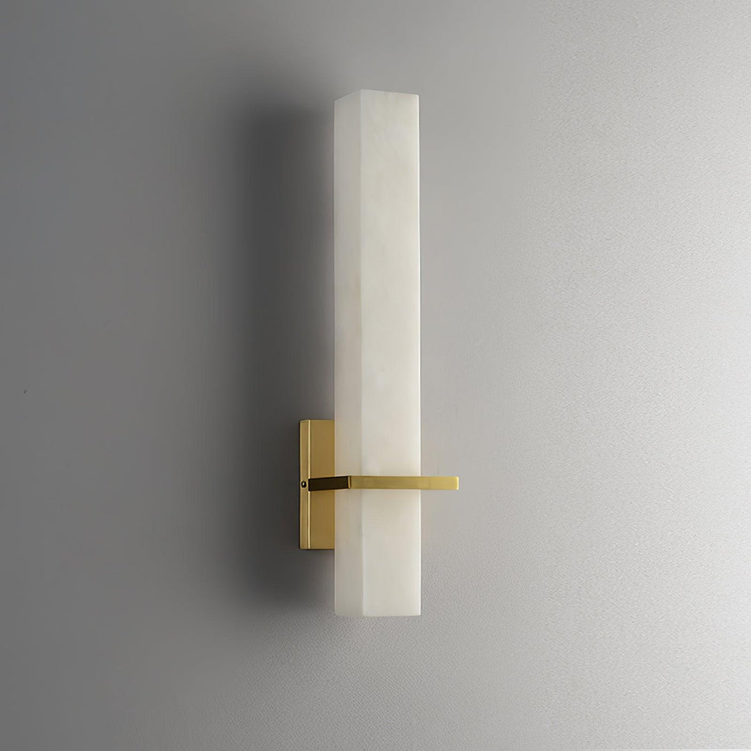 Elegant cuboid modern wall light, offering soft LED ambient lighting for indoors.