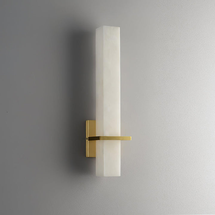 Elegant cuboid modern wall light, offering soft LED ambient lighting for indoors.