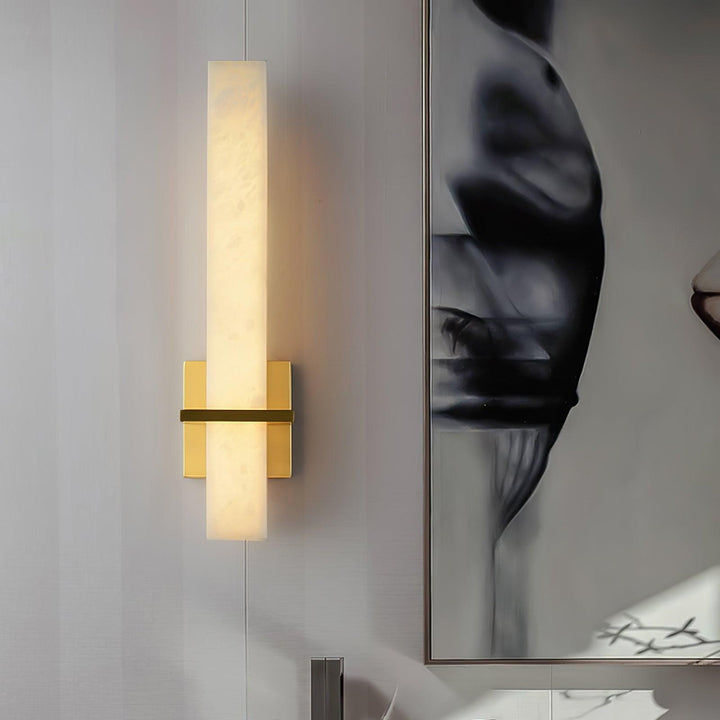 Hardwired cuboid wall lamp, a sleek modern LED light for any indoor space.