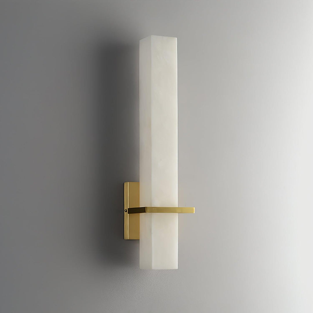 Contemporary cuboid LED wall lamp, enhancing any indoor space with soft ambient light.