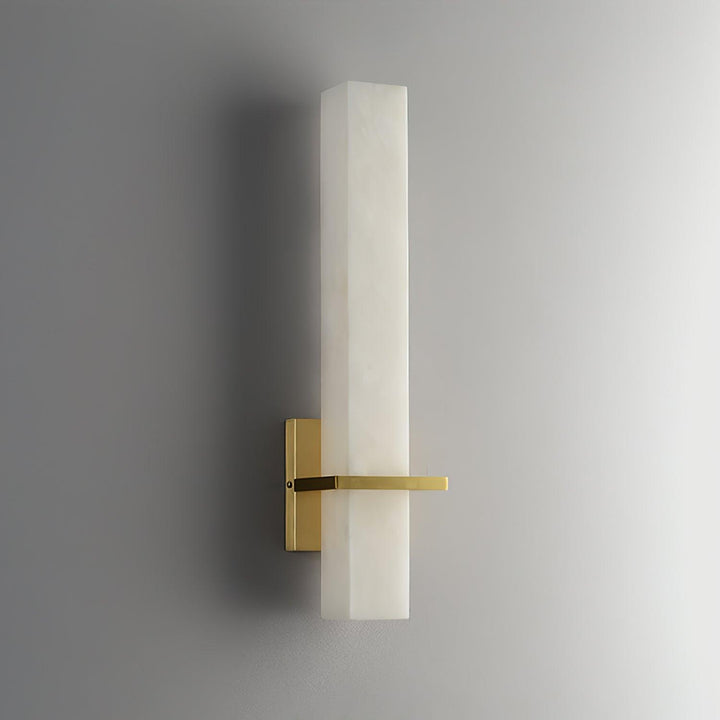 Contemporary cuboid LED wall lamp, enhancing any indoor space with soft ambient light.